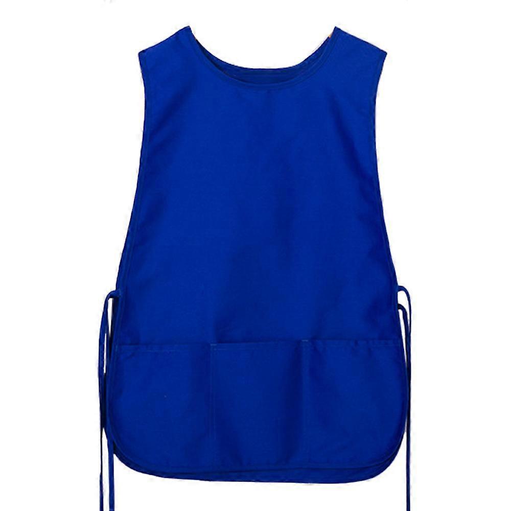 Unisex Basic Sturdy Cobbler Apron, Plus Size Vest Work Smock Kitchen Chef Clothes, Black