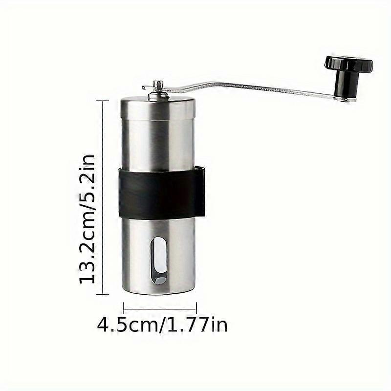 コンパクト ステンレス スチール マニュアル コーヒー グラインダー - ポータブル、屋外用手回し