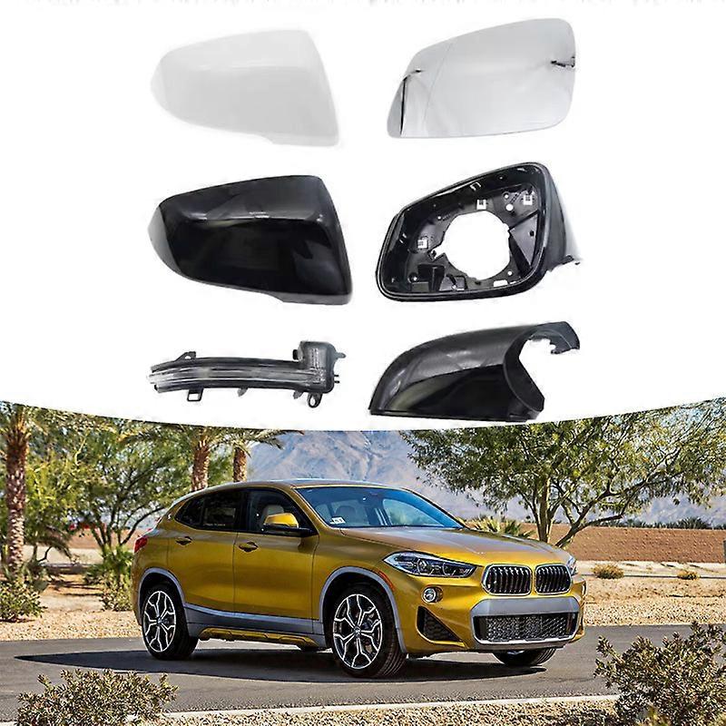Suitable For 20-23 Bmw X1 Rearview Mirror Cover F39 Rearview Mirror Shell Lens Frame Turn Light