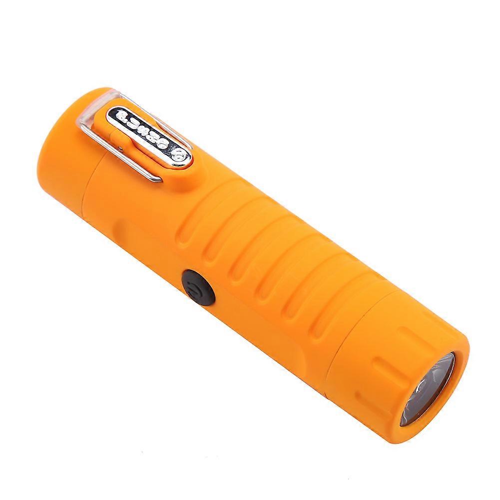 2 in 1 USB Dual Arc Cigarette Lighter Camping Waterproof LED Light Torch (Orange)