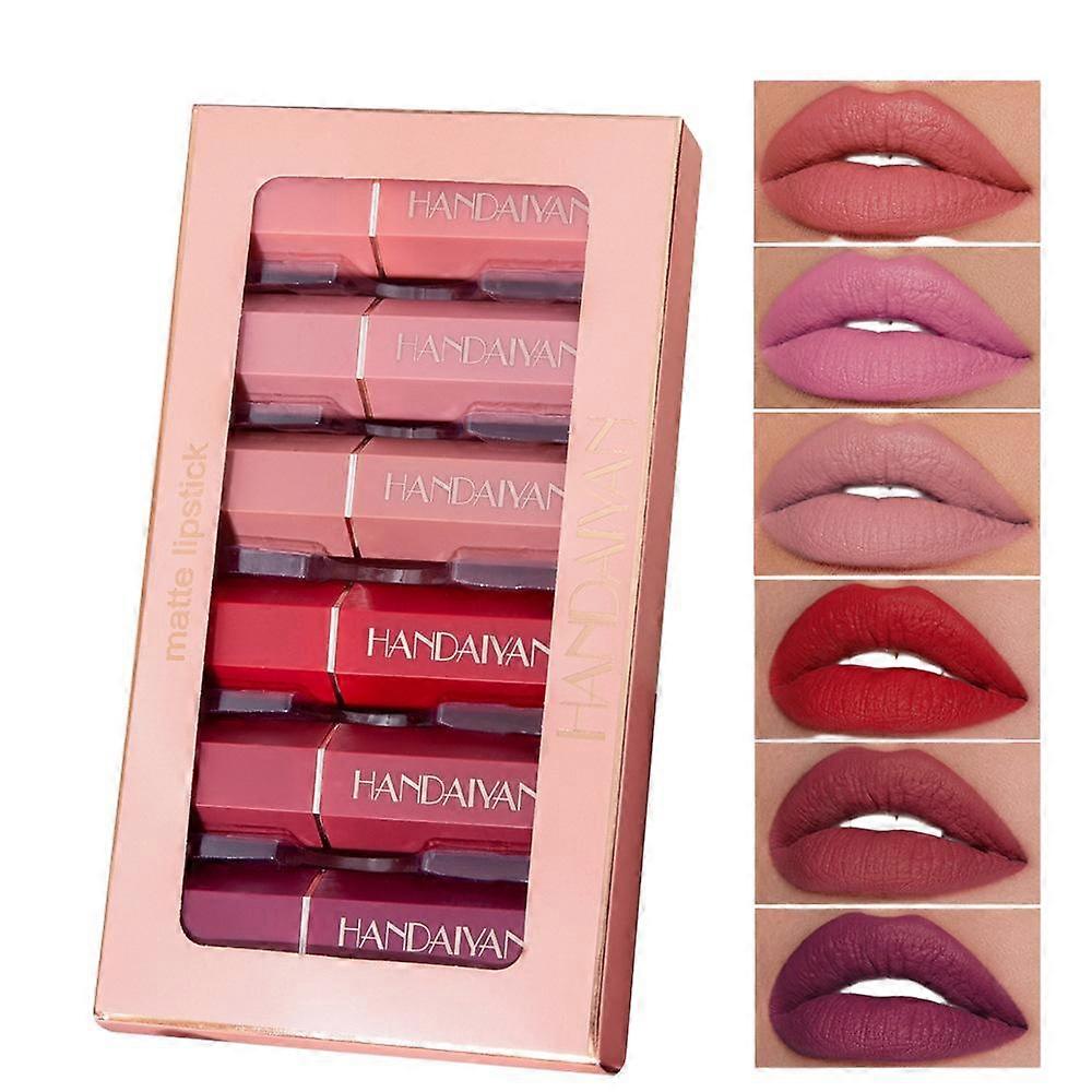 Matte Lipstick Kit Waterproof Long-lasting Lips Makeup Lip Gloss Gift