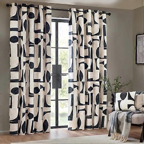 Hoem Carro Abstract Eyelet Curtains