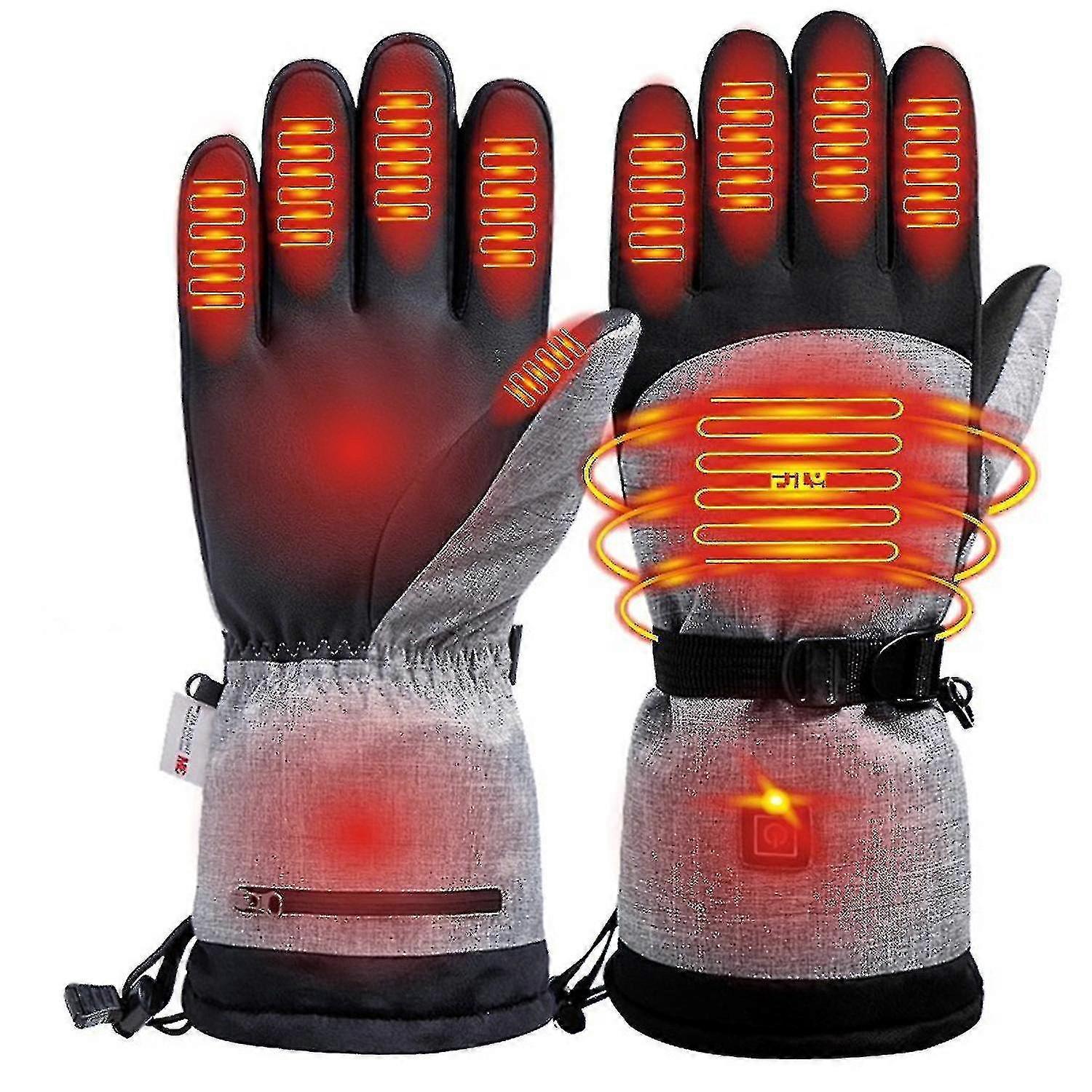 Vinter Elektrisk Oppvarmede skihansker Utendørs Klatring Sykling Varmehansker