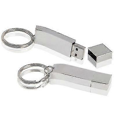 metallic on key ring style usb 2.0 flash disk (4gb)
