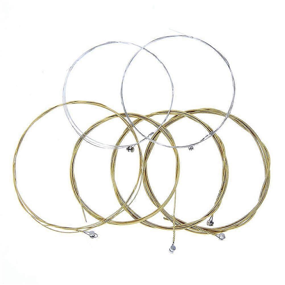 6Pcs Folk Guitar Replacement String Practical Acoustic Guitar String for Musician