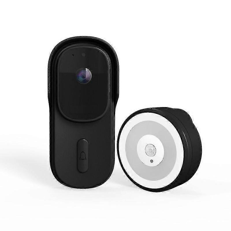 Smart Home Video Doorbell Camera Outdoor Wireless Doorbell Intercom For Home Alexa Security Protection Door Bell(black)