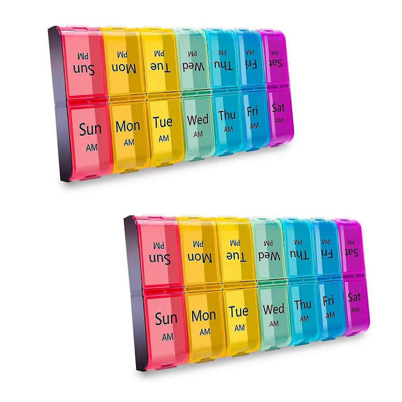 2024 Weekly Extra Large Pill Organizer 2 Times A Day, Pill Box Organizer