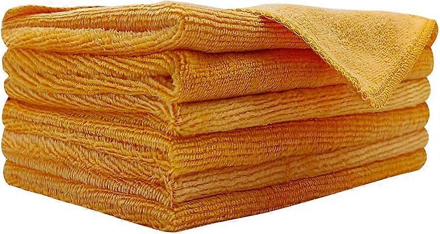 Microfiber Cleaning Cloths - 6 Pack (Orange)