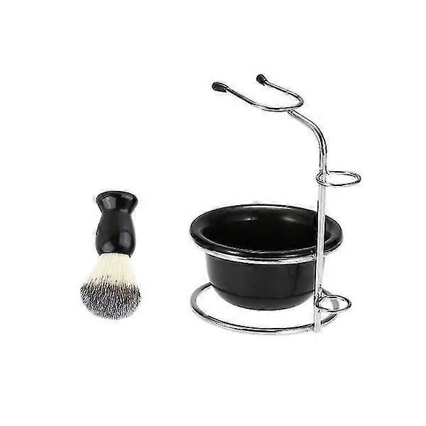 Shaving Brush and Soap Bowl Set with Razor Brush Rack - 1pc