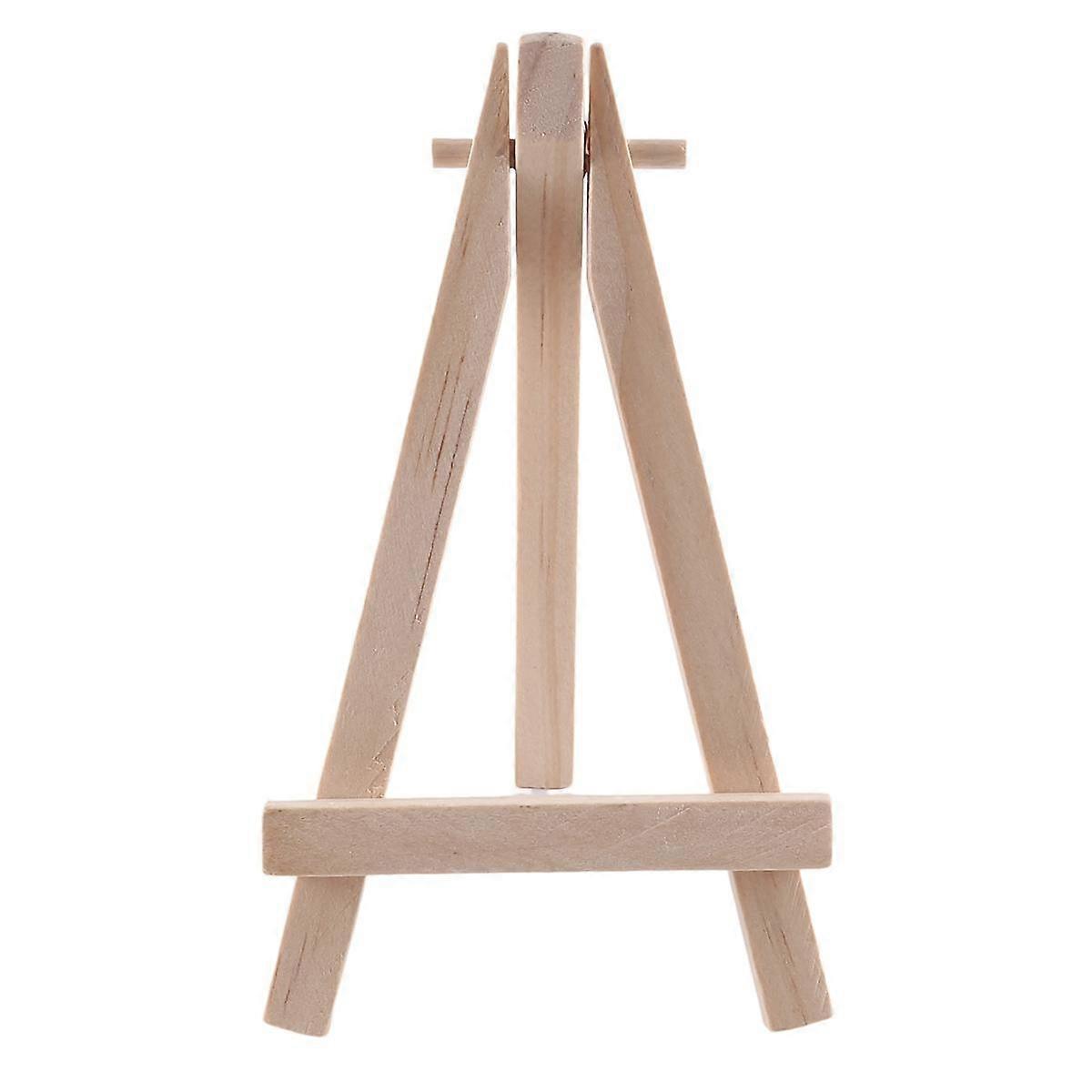 24pcs 12.7cm mini wooden display stands, easels, table top stands, suitable for children's handicrafts, business cards