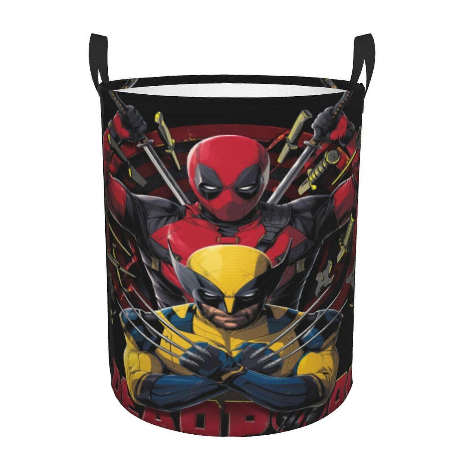 ديدبول & أمبير سلة غسيل ولفيرين ، سلة غسيل قابلة للطي ، سلة ملابس متسخة ، سلة ملابس مقاومة للماء ، قابلة للطي SYS26238