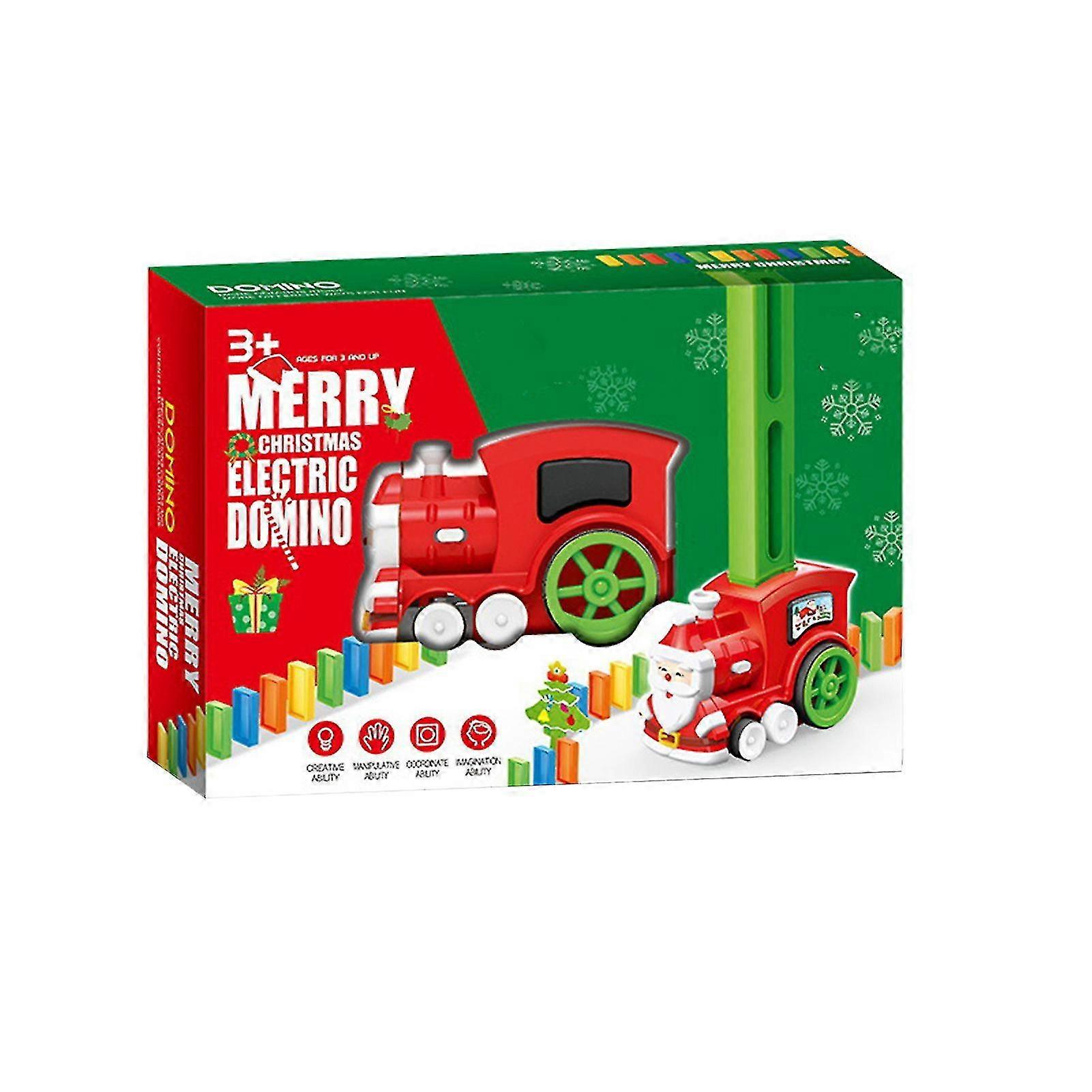 Christmas Electric Train Creative Santa Claus Track Toys Glowing