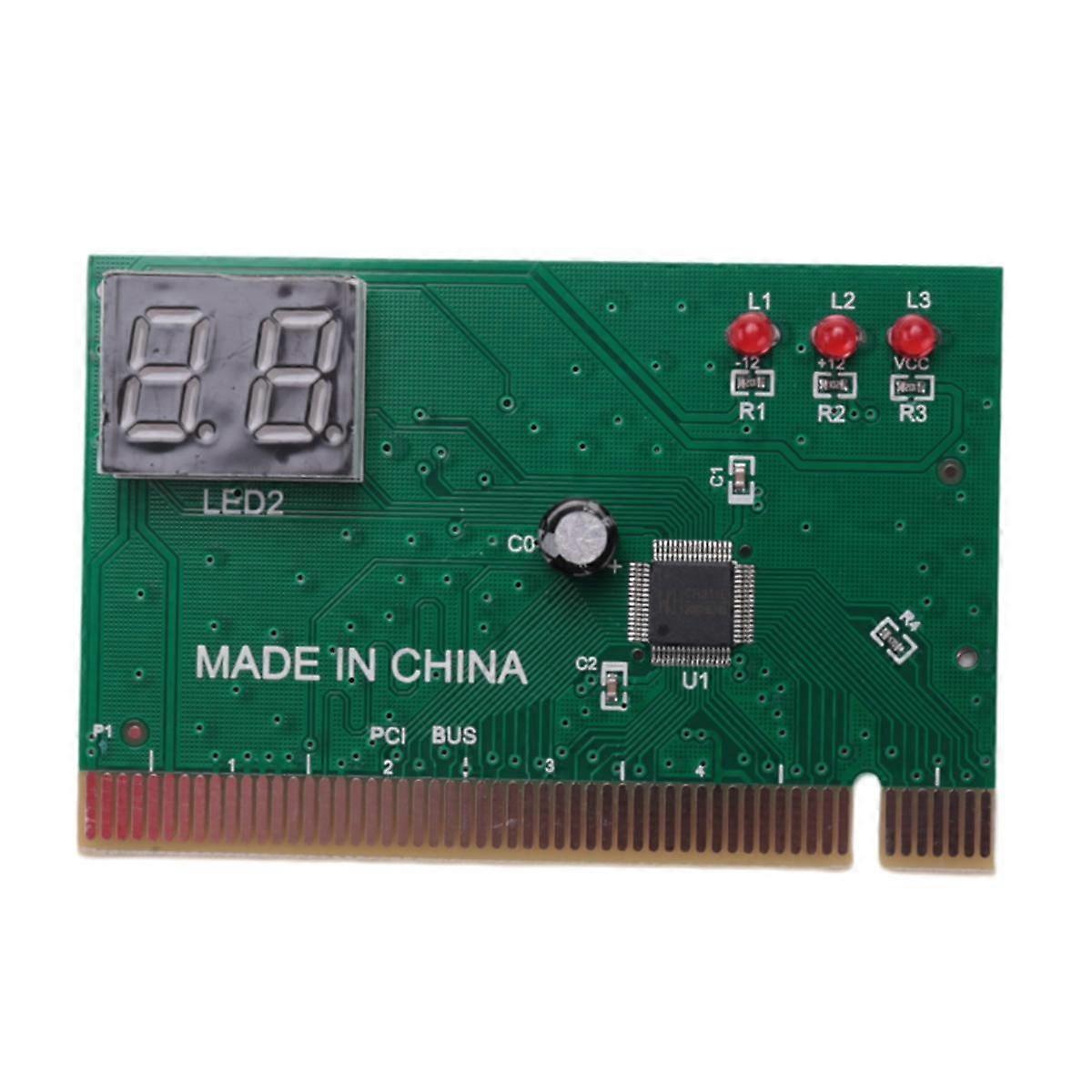 2 - Bit Pci Motherboard Fault Test Card Desktop Computer Detection Card Pci Motherboard Tester Diag
