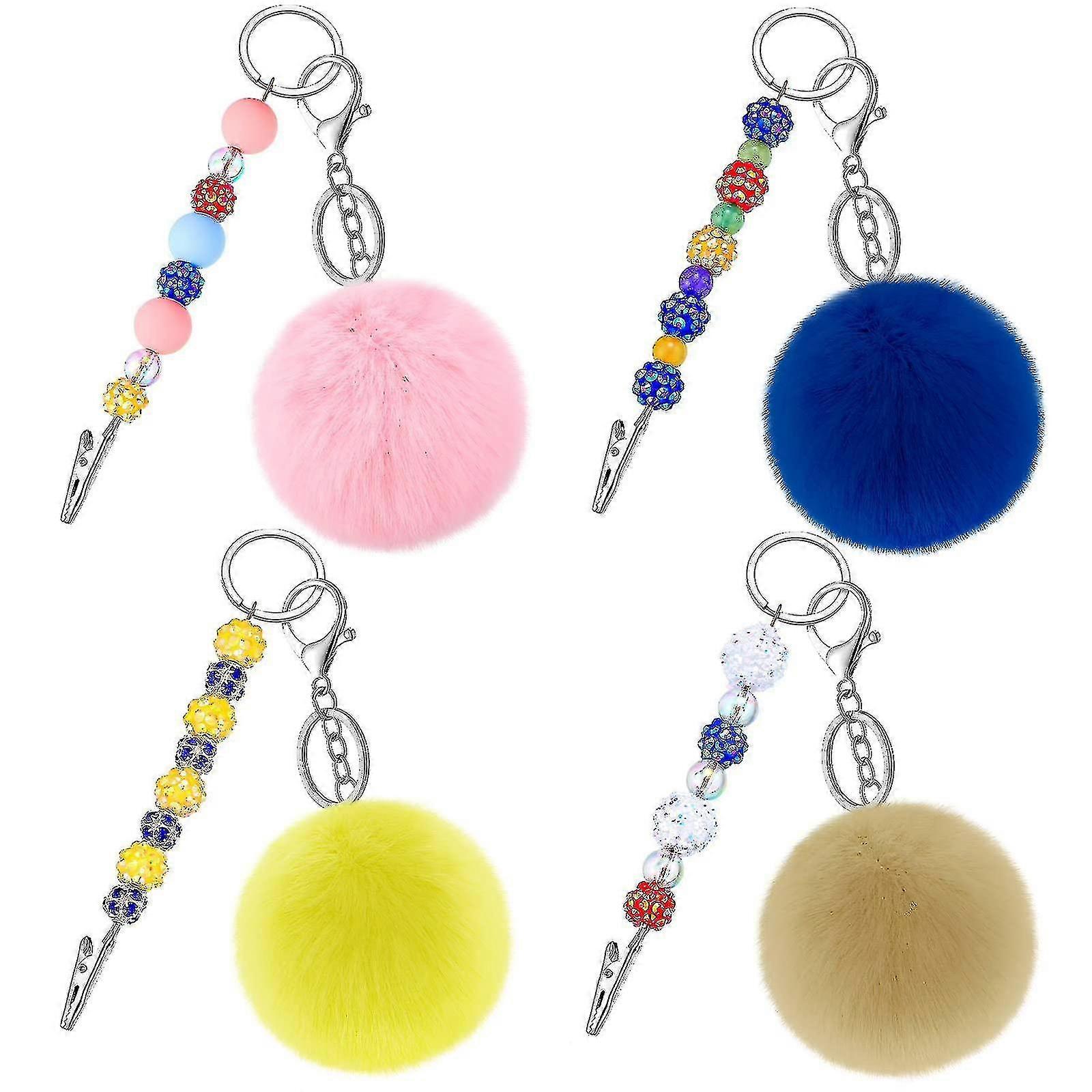 Compatible With4 Pcs Card Puller With Pompom Touchless Hand Tool For Women Girls