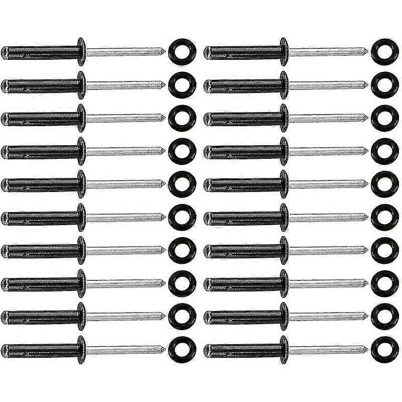 20pcs Kayak Canoe Tri-grip O Rings Tri-fold Rivets Mounting Tri Rivet -aleko