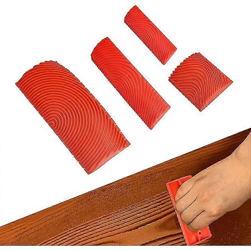 Parts Rubber Wood Grain Tool Rubber Painting Tools Comb Faux Wood