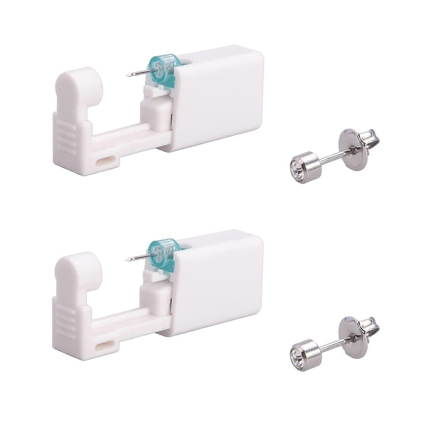 2 Pieces Ear Piercing Gun Disposable Ear Stud Gun Self Ear Piercing Tool
