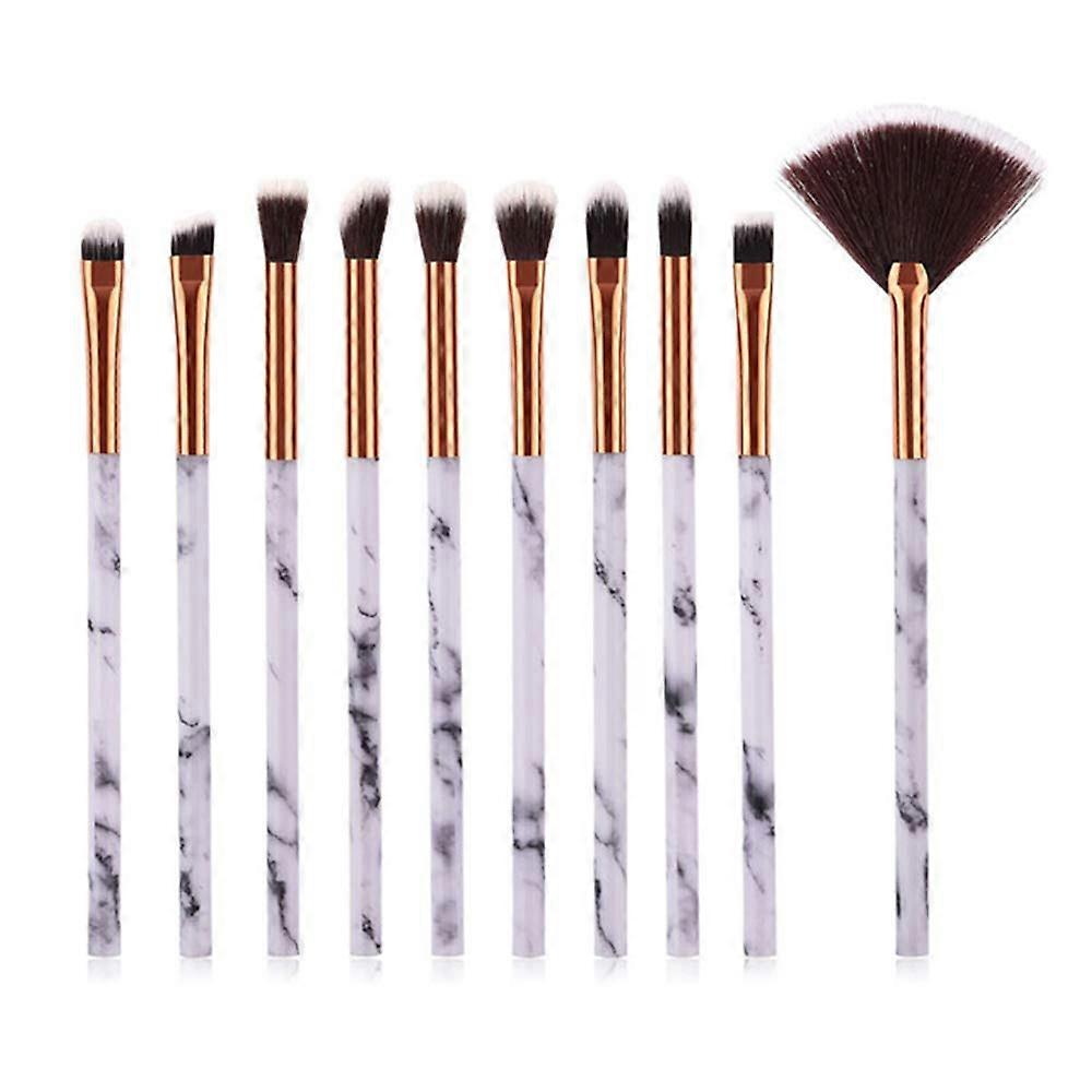 Makeup brush 10 Marble Texture Makeup Brushes, Foundation Eyeshadow Eye Makeup Makeup Brush Tool
