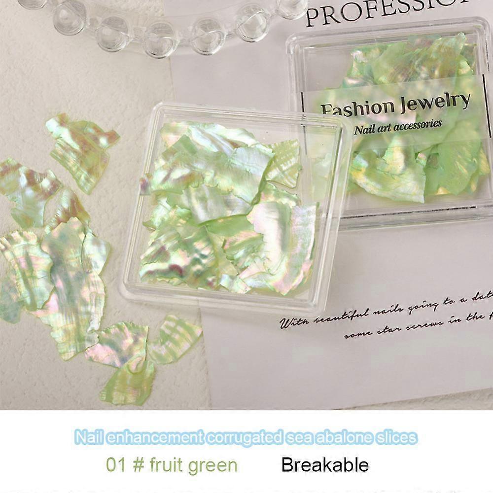 Nails Abalone Shell Fragments Aurora 3d Glitter Sea Shell Irregular Colorful Seashells