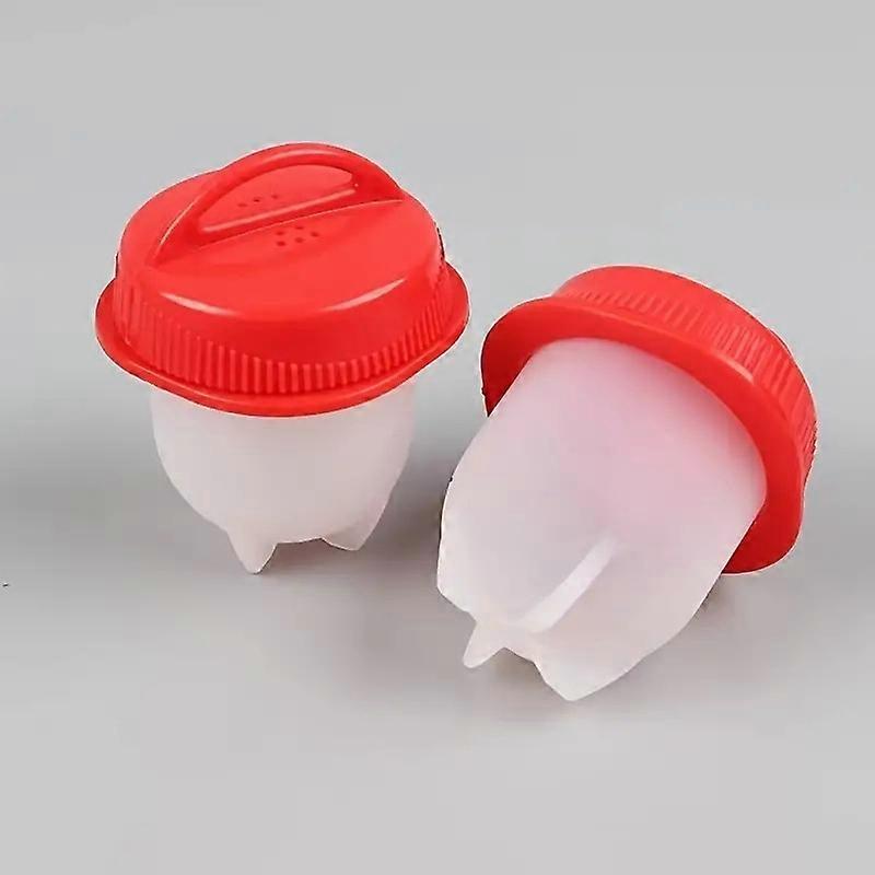 6PCS Kitchen Egg Cooker Set Non-stick Silicone Egg Cups Premium Silicone Eggs Maker for Soft and Hard Boiled Eggs without the Shell