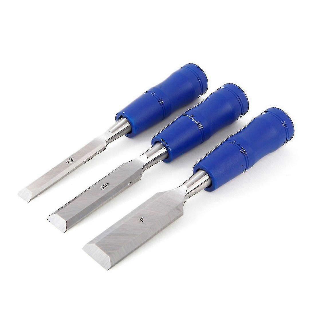 3pc Chisel Set Carving Wood Chisel Tempered Steel Blade