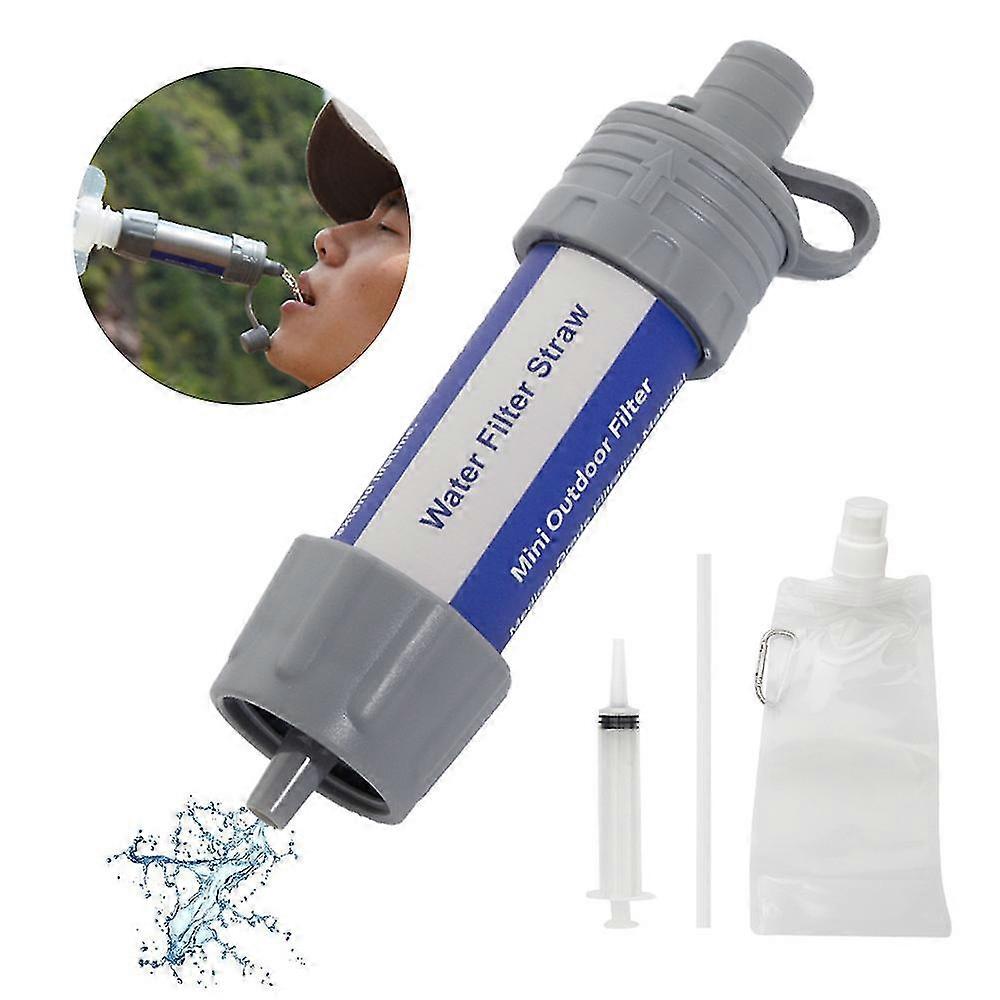 5000l Outdoor Water Filter Portable Water Purifier Survival Personal Water Filter Camping Water Filtration System Removes 99.99% Of Bacteria For Hikin