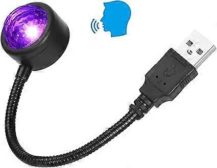 Ceiling light, mini romantic LED interior light with voice control and 4 colors 9 working modes, adjustable USB light Plug and play