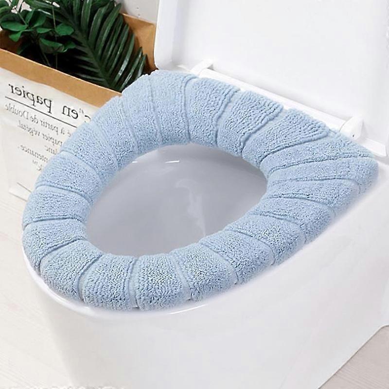 Bathroom Toilet Seat Cover Cushion Soft Warm Washable Pad Mat