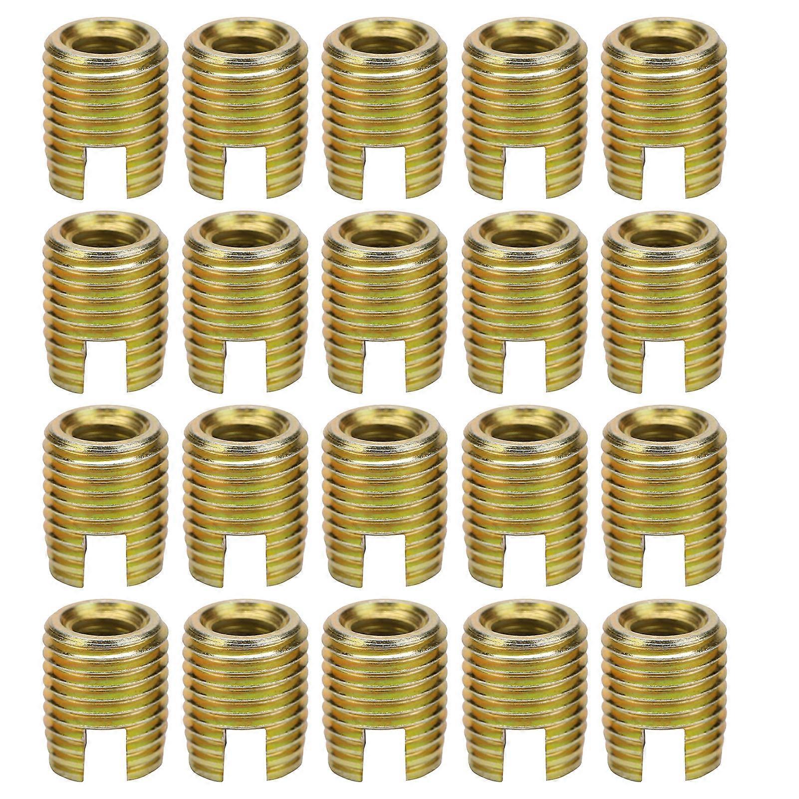 20Pcs 302 Carbon Steel Self tapping Thread Insert Accessories(Inner M8*1.25 Outer M12*1.5)