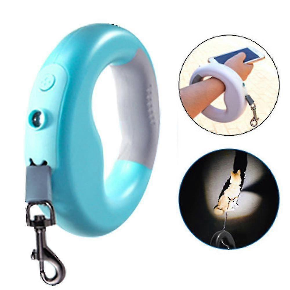 Fgao Adjustable Dog Leash, 3m Retractable Leash With Led Torch Light, For Small And Medium-sized Dogs. Maximum Weight Up To 20kg