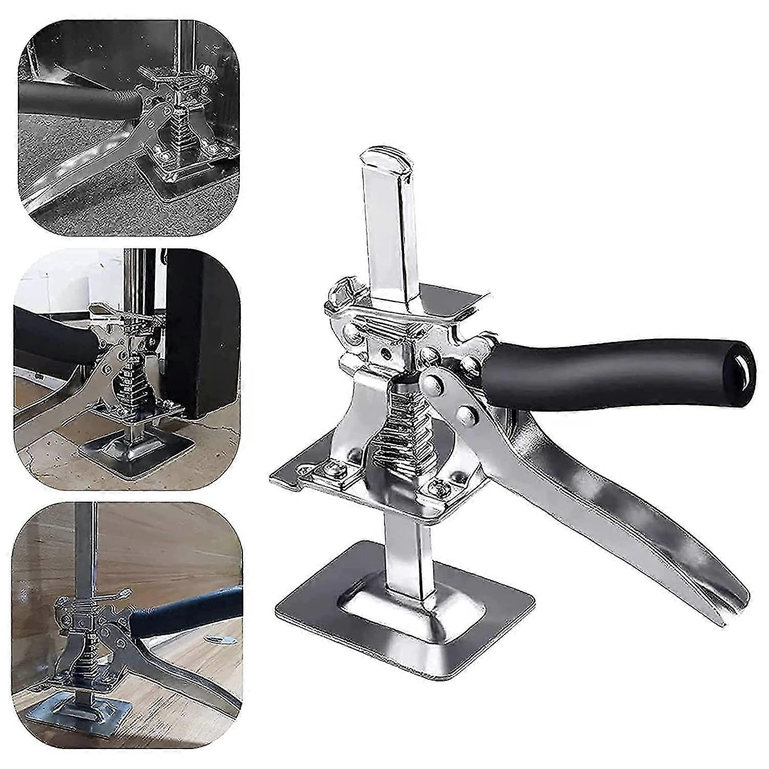labor-saving arm door use board lifter cabinet jack clamp tile leveling system handheld jack tool for floors, doors, cabinet installation (1 pcs)