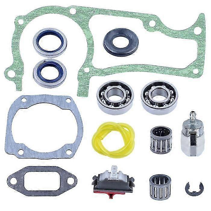 Crankshaft Sealed Bearings Gaskets Compatible With Husqvarna 362 365 371 372 372xp Chainsaws