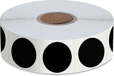 1200 PCS Black Round Color Coding Circle Dots Inventory Stickers Labels (Each Measures 2" in Diameter)