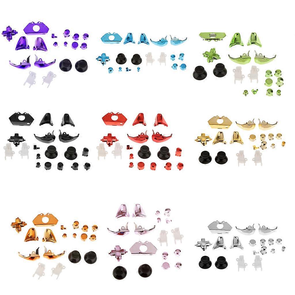 2 Set Replacement Full Controller Buttons Kit for Microsoft  One Gold