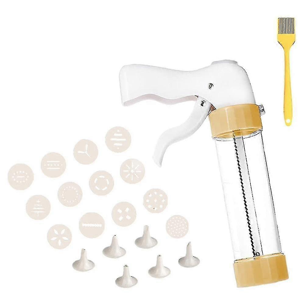 مكبس كيك، طقم مع 13 مقلاة كيك و 6 فوهات، صانع كيك سبريتز