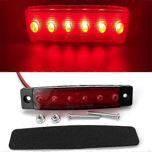 Car Side Marker Indicator Light LED 12V 24V 6 SMD LED Auto Car Bus Truck Lorry External Lights Low Trailer Rear Warning Lamp sy