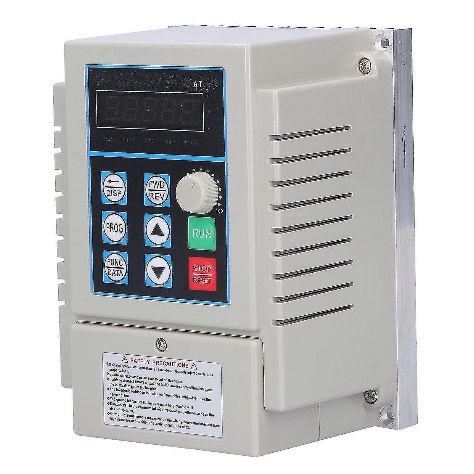 Single Phase Input Variable Frequency Inverter Speed Regulator for 3 Phase Motor - 220V, 750W
