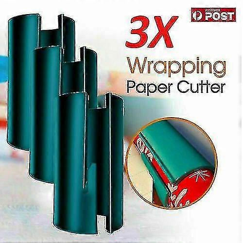 Sliding Wrapping Paper Cutter Craft Seconds Wrap Paper Christmas Cut Tool 3pcs