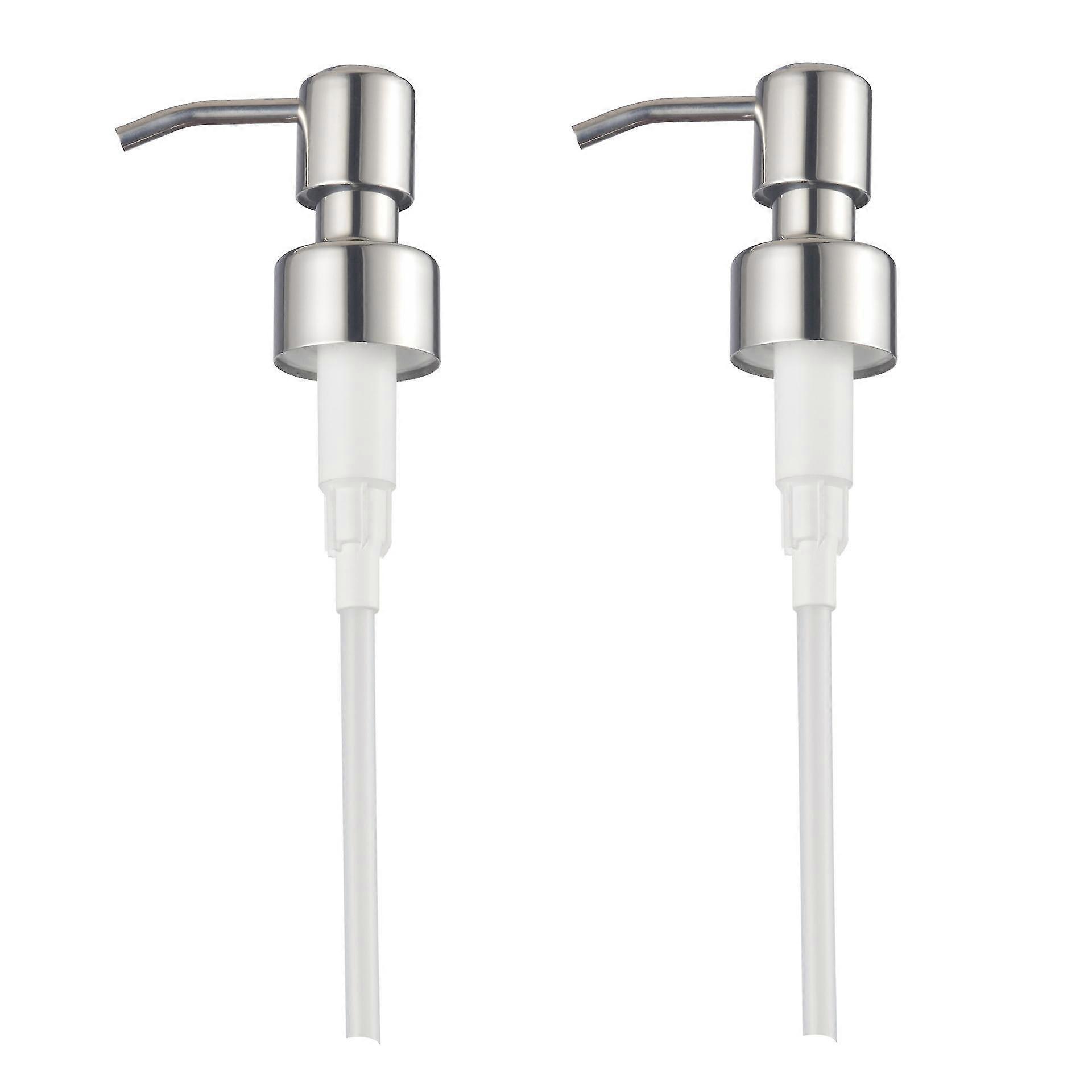 2 Pcs Replacement Stainless Steel Pump For Liquid Soap Dispenser