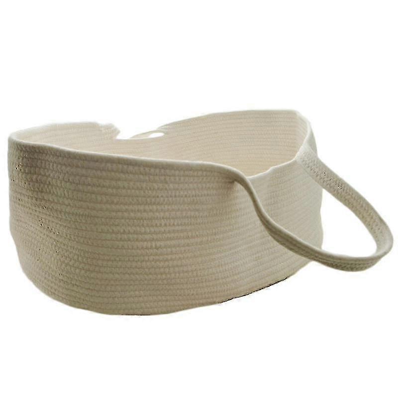 Bärbar vävd bomullsrep spädbarnskorg