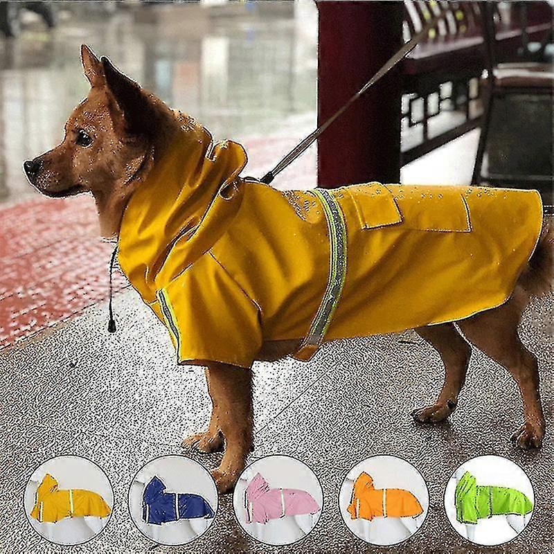 Pets Small Dog Raincoats Reflective Small Large Dogs Rain Coat Waterproof Jacket Fashion Outdoor Breathable Puppy Clothes S-5xl