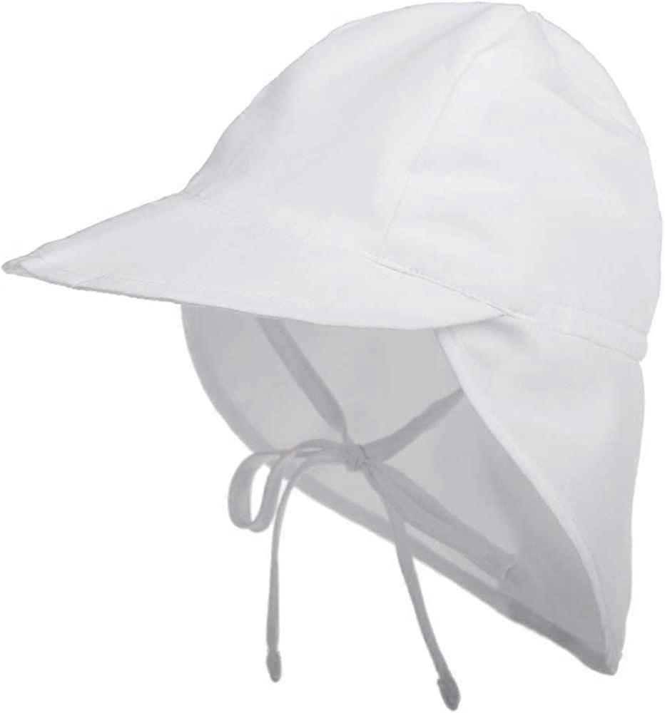 Bebê Meninos Meninas Chapéu de Sol Criança Ajustável Verão UPF 50+ Proteção Solar Praia Flap Chapéu com Aba Larga