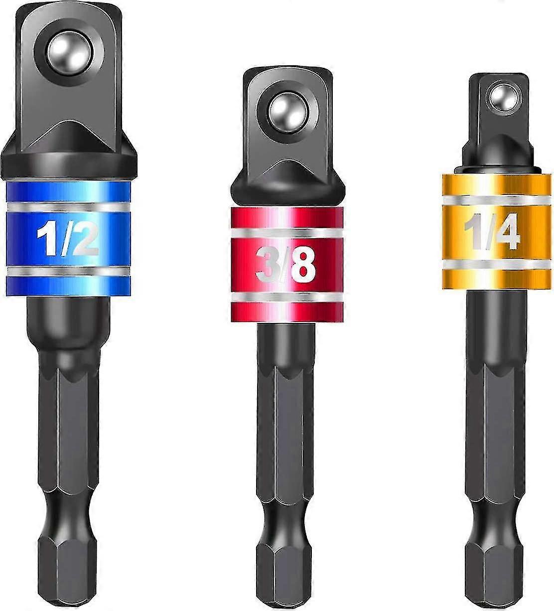 Grade Socket Wrench Adapter Extens Set Turns Into High Speed Nut Driver,hex Shank Bit Square Cordless Sockets