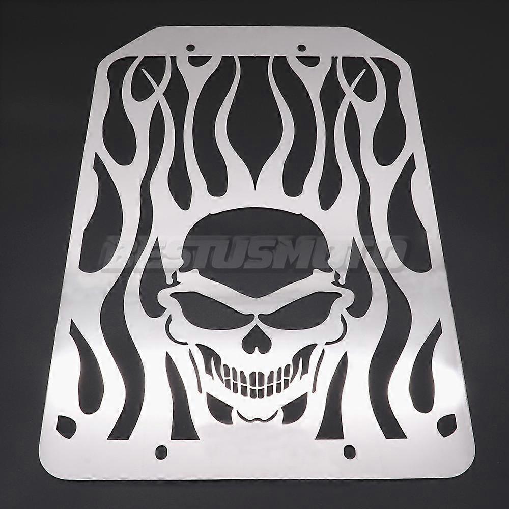 Motorcycle Chrome Skull Style Radiator Grille Protector Water Cooler Grill Cover For Kawasaki Vulcan VN 1700 VN1700 All Years