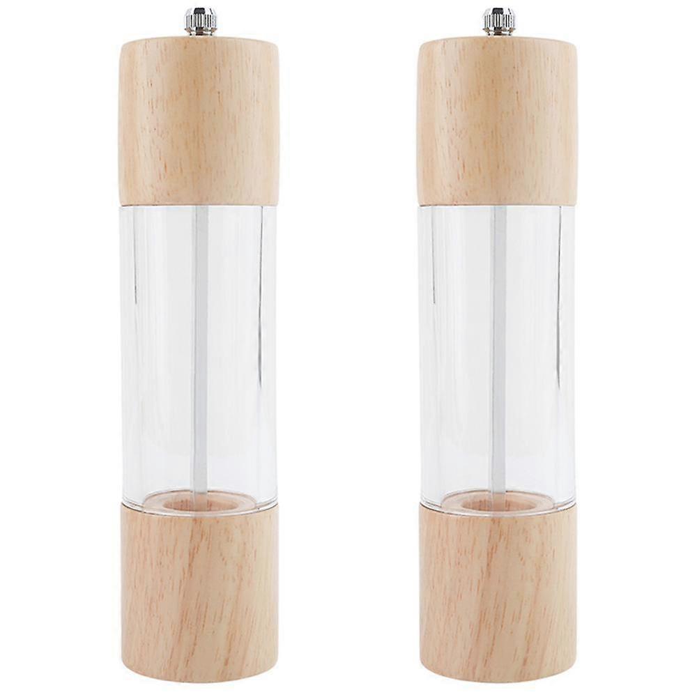 Electric Salt and Pepper Grinder Set with Visible Window, 6+8(Color Box)