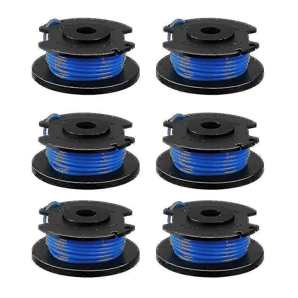 6 Pack Replacement Spools For Ryobi One+ Ac14rl3a Cordless Trimmers
