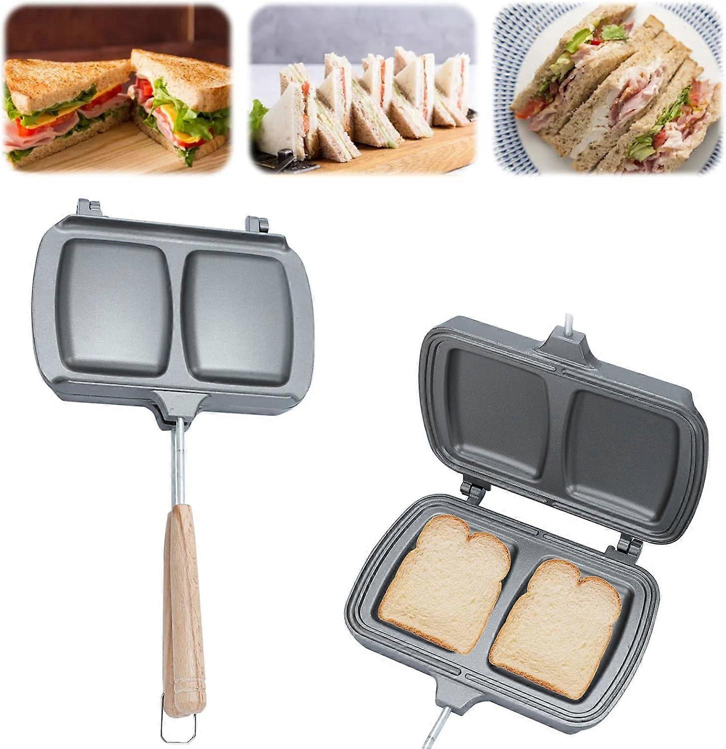 Sandwitch Toaster, Waffle Toaster, Non-Stick Panini Grill Appliance, Detachable Double-Sided Cooking Plates with Handle for Panini Snack and Breakfast