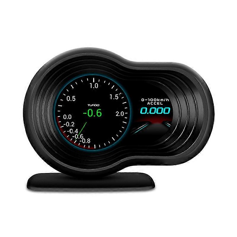 OBD2/GPS Car HUD Navigation Display Digital Speedometer Voltage Fuel Consumption RPM Gauge Turn test