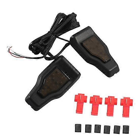1 Set Brake Light Energy-saving Direct Replacement Safe Window Glass Hinge Cover with LED Brake Light for Jeep Wrangler Rubicon JL 2018