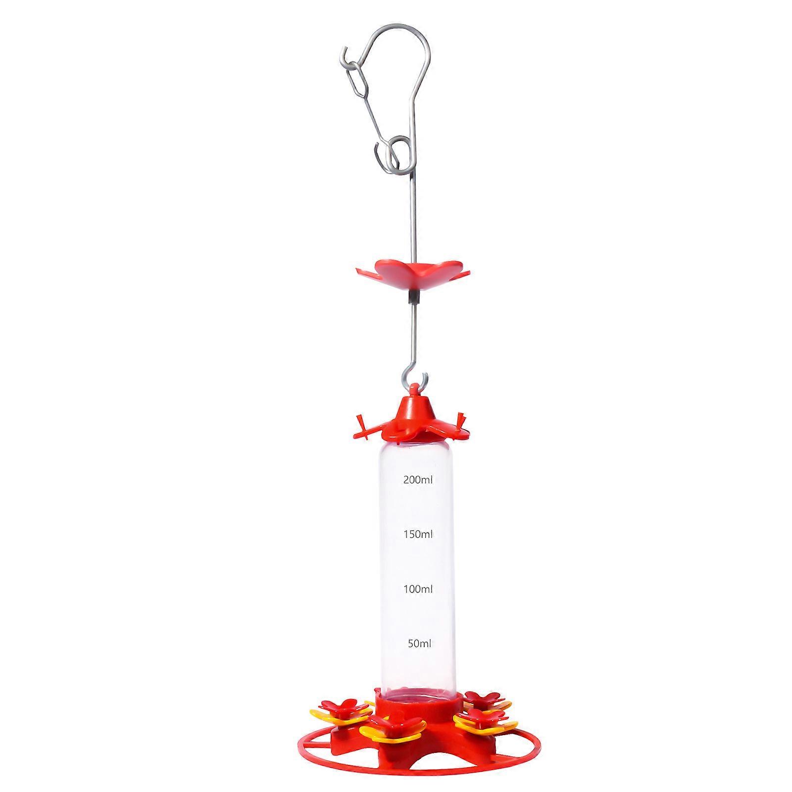 Flower hummingbird feeder